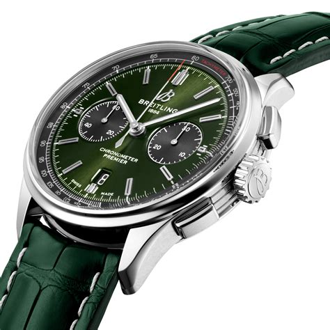 breitling premier chronograph 42 green|premier b01 chronograph 42 review.